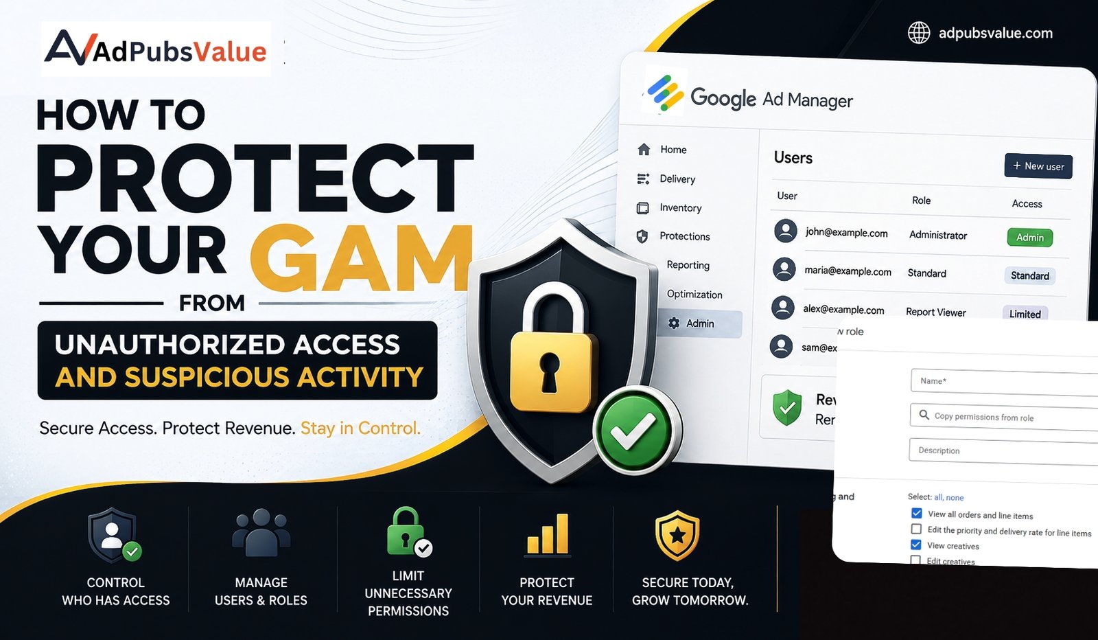 Protect Your Google Ad Manager from Unauthorized Access and Suspicious User Activity